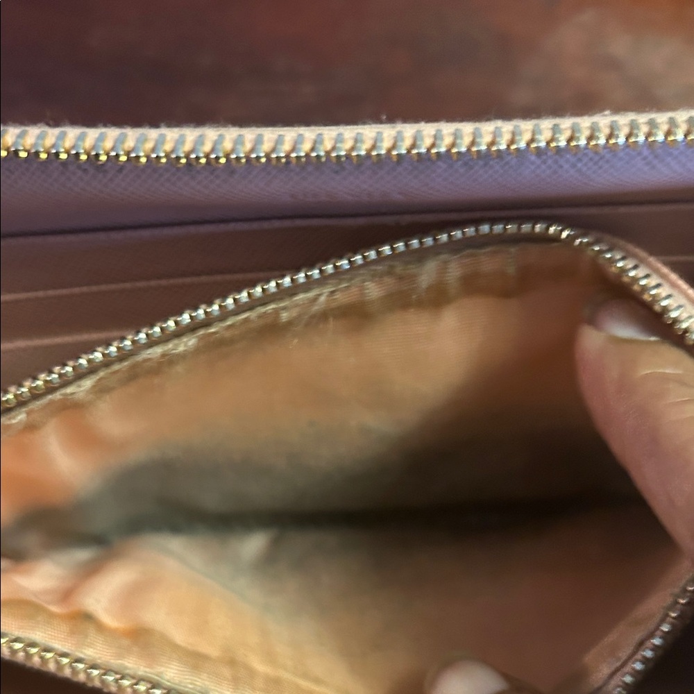 Prada Pink Saffiano Leather Bow Zip Wallet - Picture 11 of 11